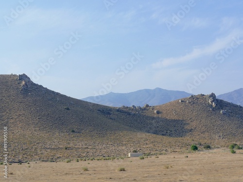 Kern Valley landscape with mountains in the distance, California