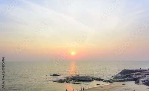 Landscape of Someshwara beach in Mangalore, India