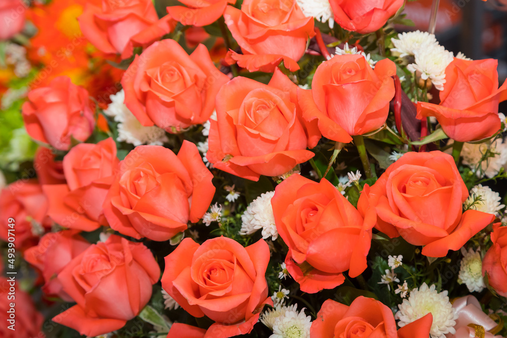 Bright summer floral arrangement background Bright summer floral arrangement background
