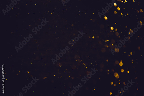Abstract gold bokeh blur defocus