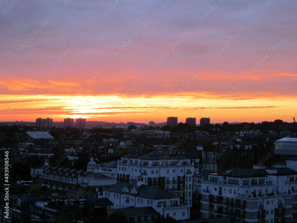 ロンドンの夕陽
