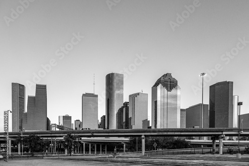 View on downtown Houston in late afternoon #493910591