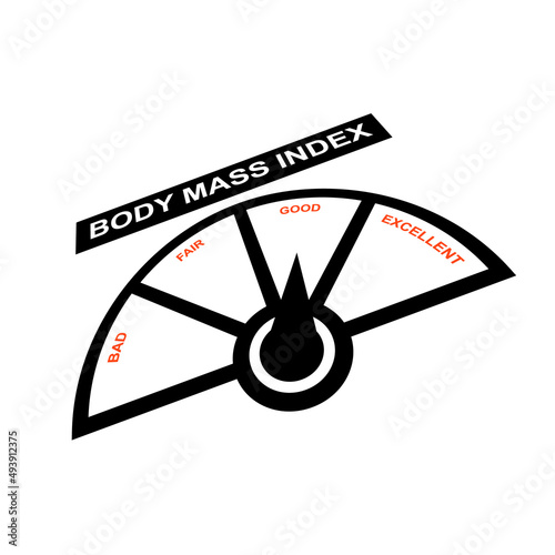 Index body mass. Vector icon