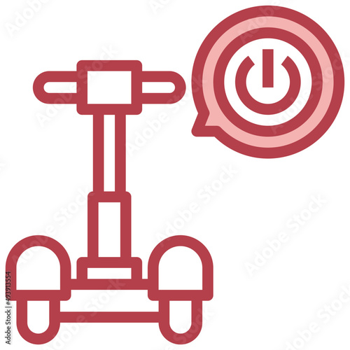 POWER red line icon,linear,outline,graphic,illustration photo