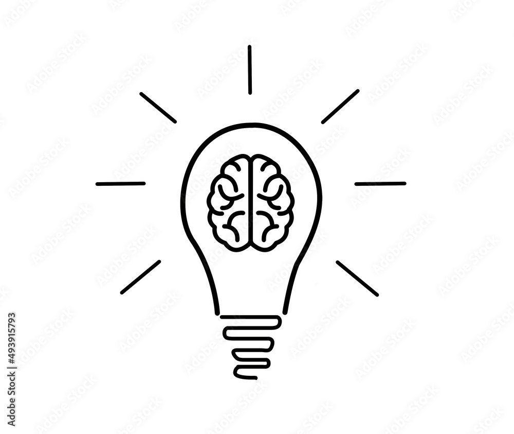 Creative light bulb icon Creative light bulb icon