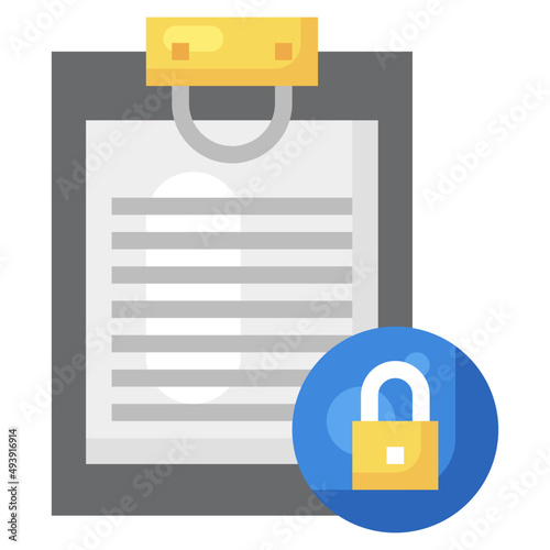 lock flat icon,linear,outline,graphic,illustration