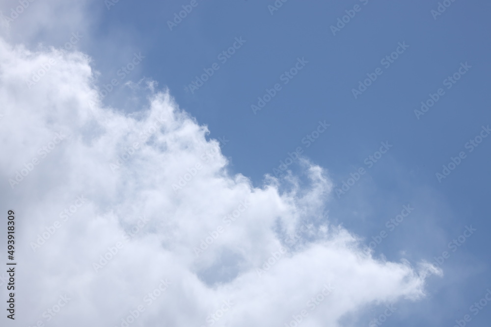 Obraz premium blue sky cloud beautiful background nature white 