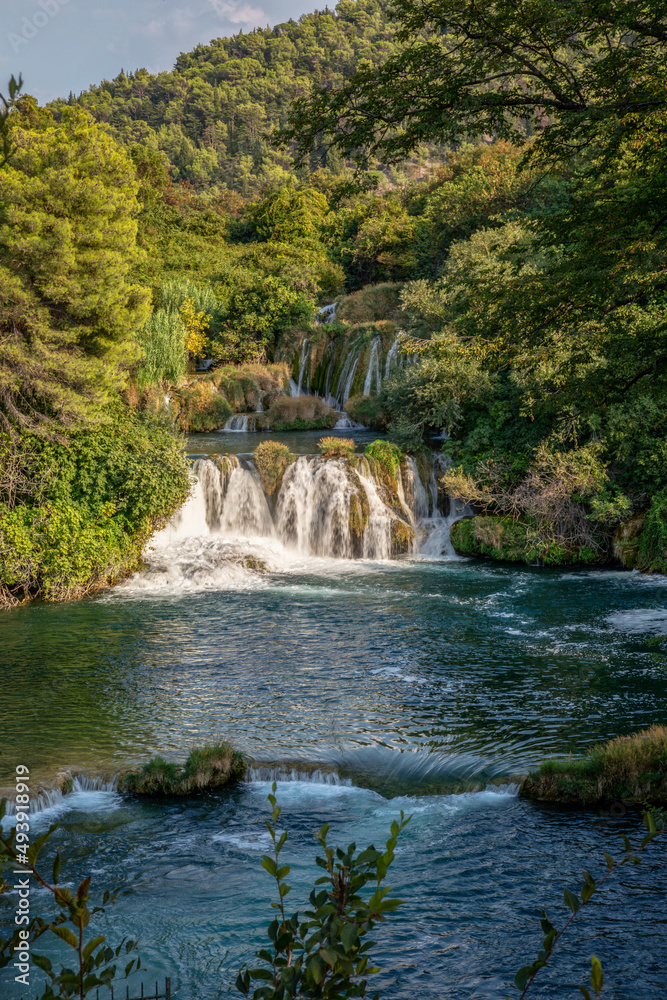 Scenic view of Skradinski Buk waterfall at Krka National Park, Sibenik-Knin, Croatia Scenic view of Skradinski Buk waterfall at Krka National Park, Sibenik-Knin, Croatia