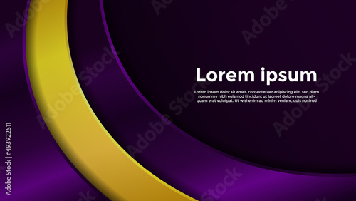 Luxury Dark Purple and Gold Background. Luxury Elegant Background Template for Your Project, Banner, Poster, Cover, Web, and Flyer. Vector Illustration