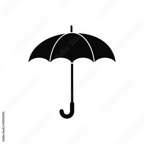 simple umbrella icon vector isolated