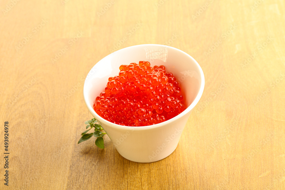 Red caviar in the bowl Red caviar in the bowl