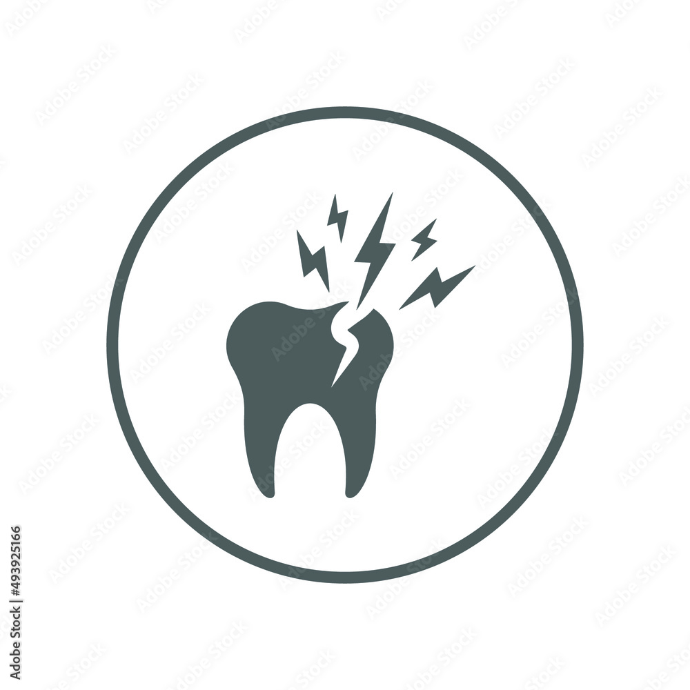 Sensitive, teeth, tooth icon. Gray vector sketch. Sensitive, teeth, tooth icon. Gray vector sketch.