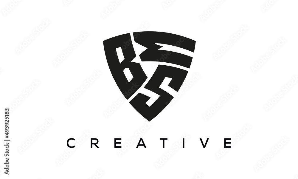 BSM letters logo, security Shield logo vector BSM letters logo, security Shield logo vector