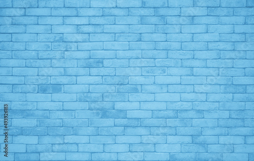 Blue brick wall texture background. Brickwork and stonework flooring rock old pattern decorative