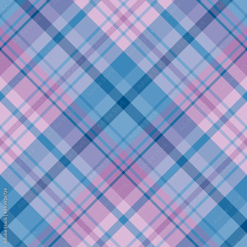 Seamless pattern in blue and light violet colors for plaid, fabric, textile, clothes, tablecloth and other things. Vector image. 2 Seamless pattern in blue and light violet colors for plaid, fabric, textile, clothes, tablecloth and other things. Vector image. 2
