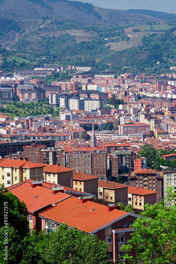 city view from Bilbao city Spain, travel destinations