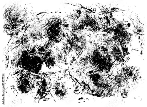 Artistic dirty grunge abstract ink vector texture. Dirty artistic vector design elements grunge brush background, circle frame.Freehand drawing. EPS10.