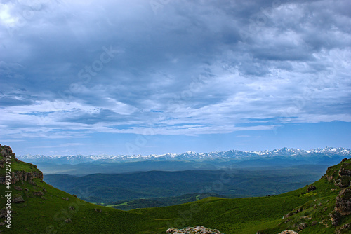 Caucasus Mountains in the west of Karachay-Cherkessia