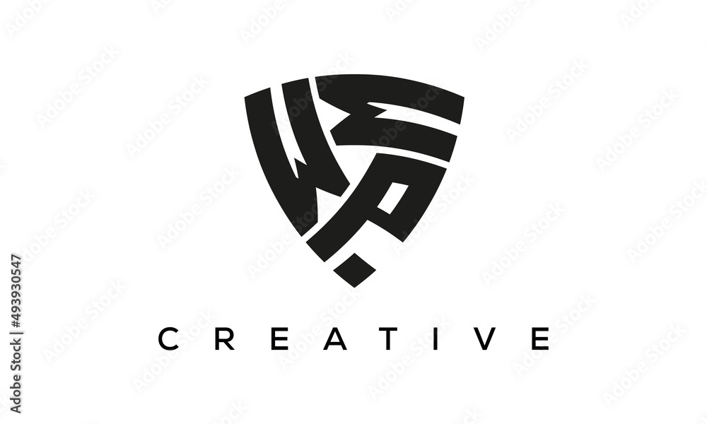 WPM letters logo, security Shield logo vector WPM letters logo, security Shield logo vector