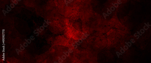  Scary red wall for background, Dark grunge textured red concrete wall background, red horror wall background, dark slate background toned classic red color, old textured background. photo