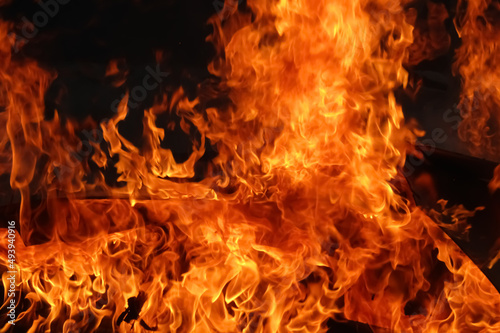 close up photo of cool fire in burning