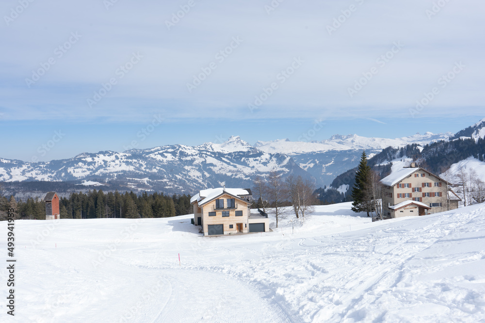 The village of Stoos is set in a delightful alpine landscape at the foot of the Fronalpstock mountain, on a sunny alpine plateau of the same name at about 1300 m. Stoos is reached by the steepest way.