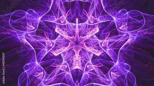 Kaleidoscope fractal abstract - antimatter void - seamless looping music vj colorful chaotic streaming backdrop art. photo