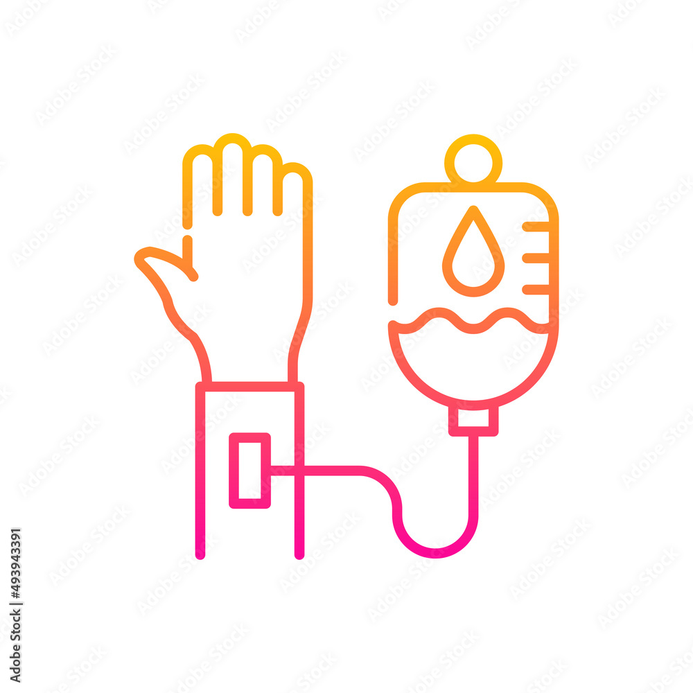 Blood Donation Vector Gradient Icon design illustration. EPS 10 File on White background Blood Donation Vector Gradient Icon design illustration. EPS 10 File on White background