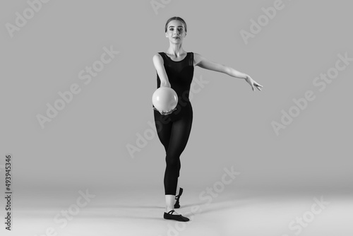 Grayscale photo of beautifu...