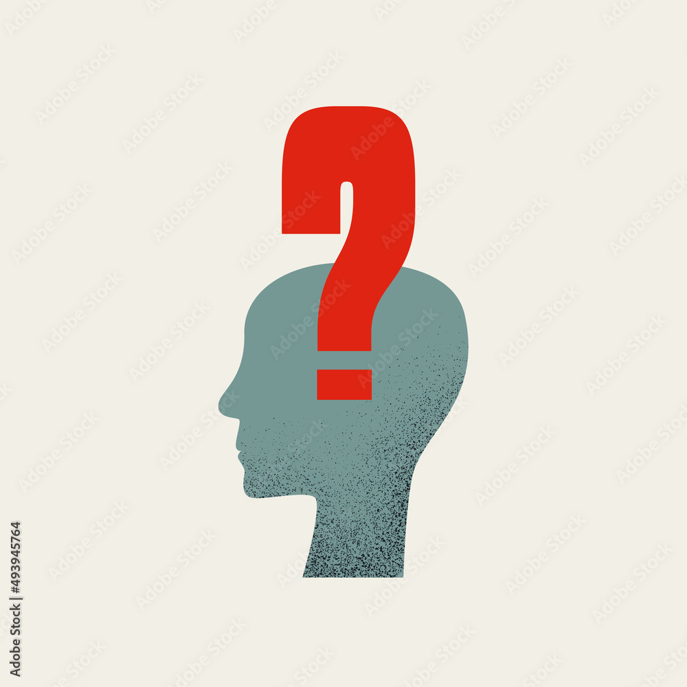 Business problem, decision and solution, vector concept. Symbol of thinking, brainstorming. Minimal illustration. Business problem, decision and solution, vector concept. Symbol of thinking, brainstorming. Minimal illustration.