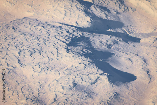 texturas y formas de icebergs en el circulo polar artico