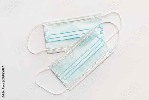 Disposable medical masks on...