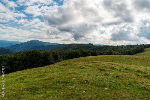 Wild Muntii Valcan mountains in Romania photo