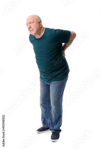 Senior man suffering from b...