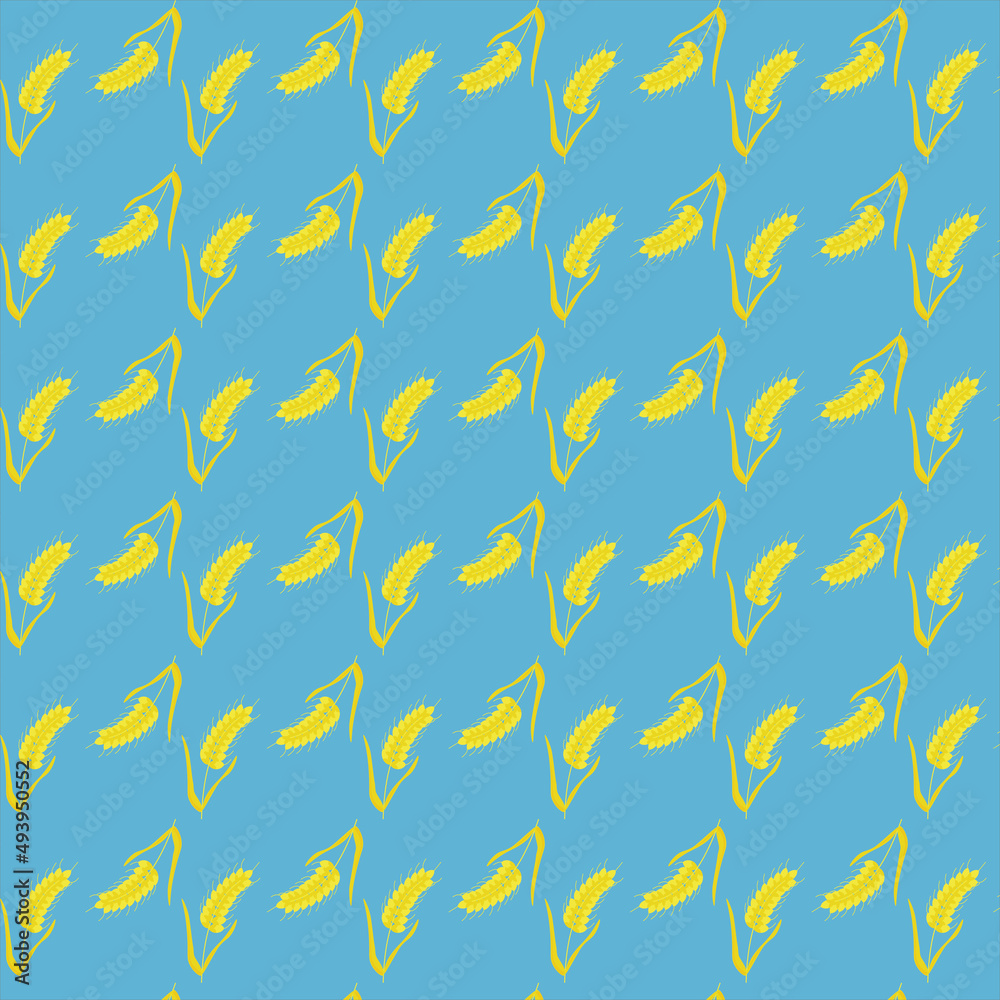 Pattern with ears of wheat Pattern with ears of wheat