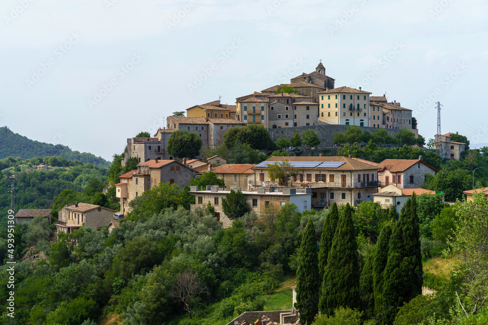 Cottanello, old village in Rieti province, Italy
