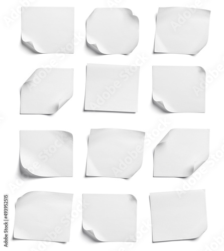 Wallpaper Mural paper message note reminder adhesive sticker blank background white empty sticky tag sign office Torontodigital.ca