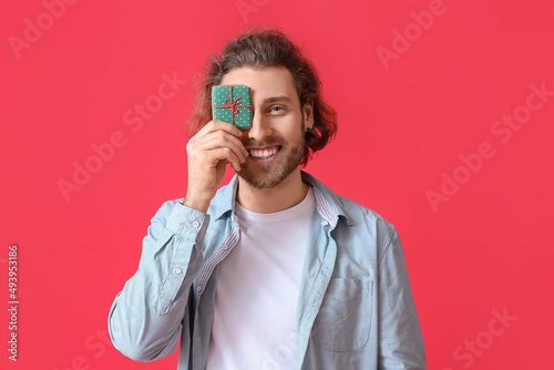 Happy young man with Christ...