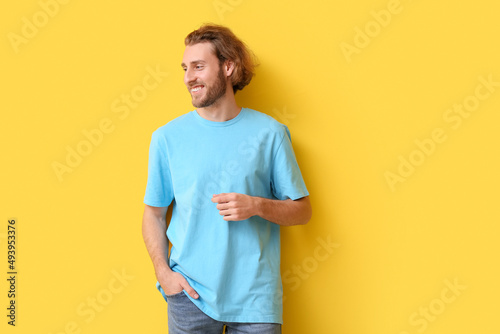 Handsome young man in styli...