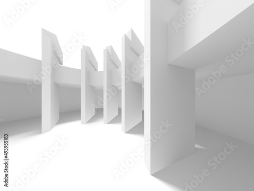 White Modern Background. Abstract Building Concept