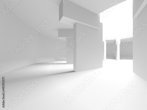 Wallpaper Mural Abstract White Architecture Design Concept Torontodigital.ca
