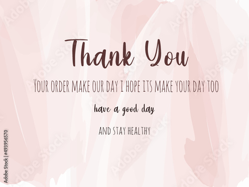 thank you card water color background