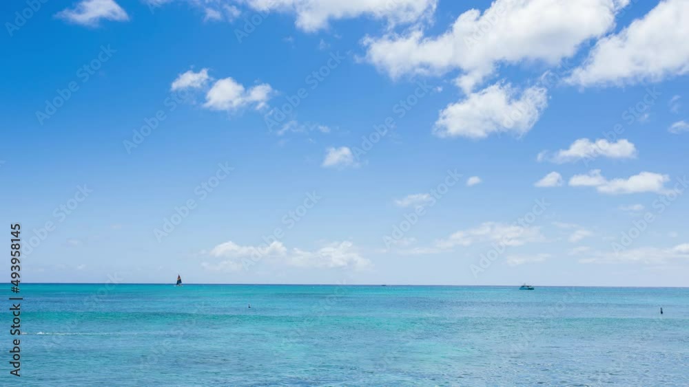 Time lapse of seascape with clouds moving Time lapse of seascape with clouds moving