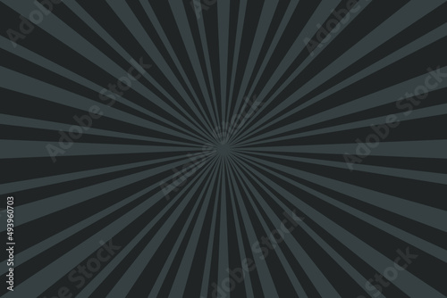 Dark gray ray star Pattern Background. Sunburst radial backdrop