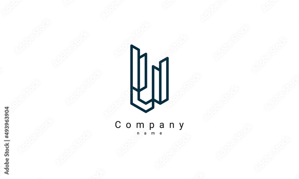 Real estate logo template, housing & office business