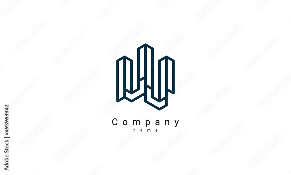 Real estate logo template, housing & office business