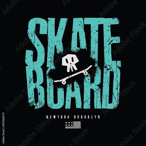 Skateboard t-shirt and apparel design