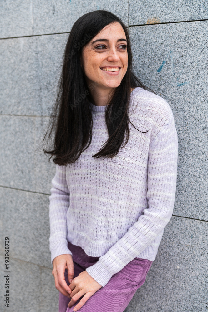 Self assured woman at street