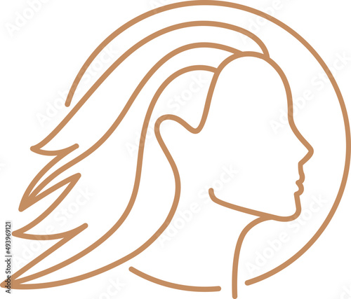 Virgo Zodiac Sign Line Art Illustration