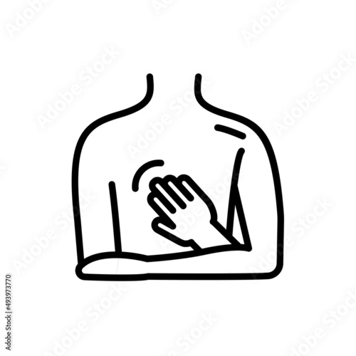 Sports massage line color icon. Physiotherapy, acupuncture.